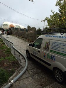 carga de pellets camión