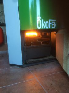 quemador caldera de pellets