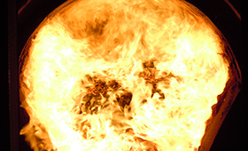 cámara combustión caldera biomasa