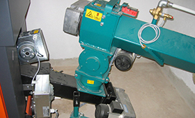 sistema transporte caldera astilla