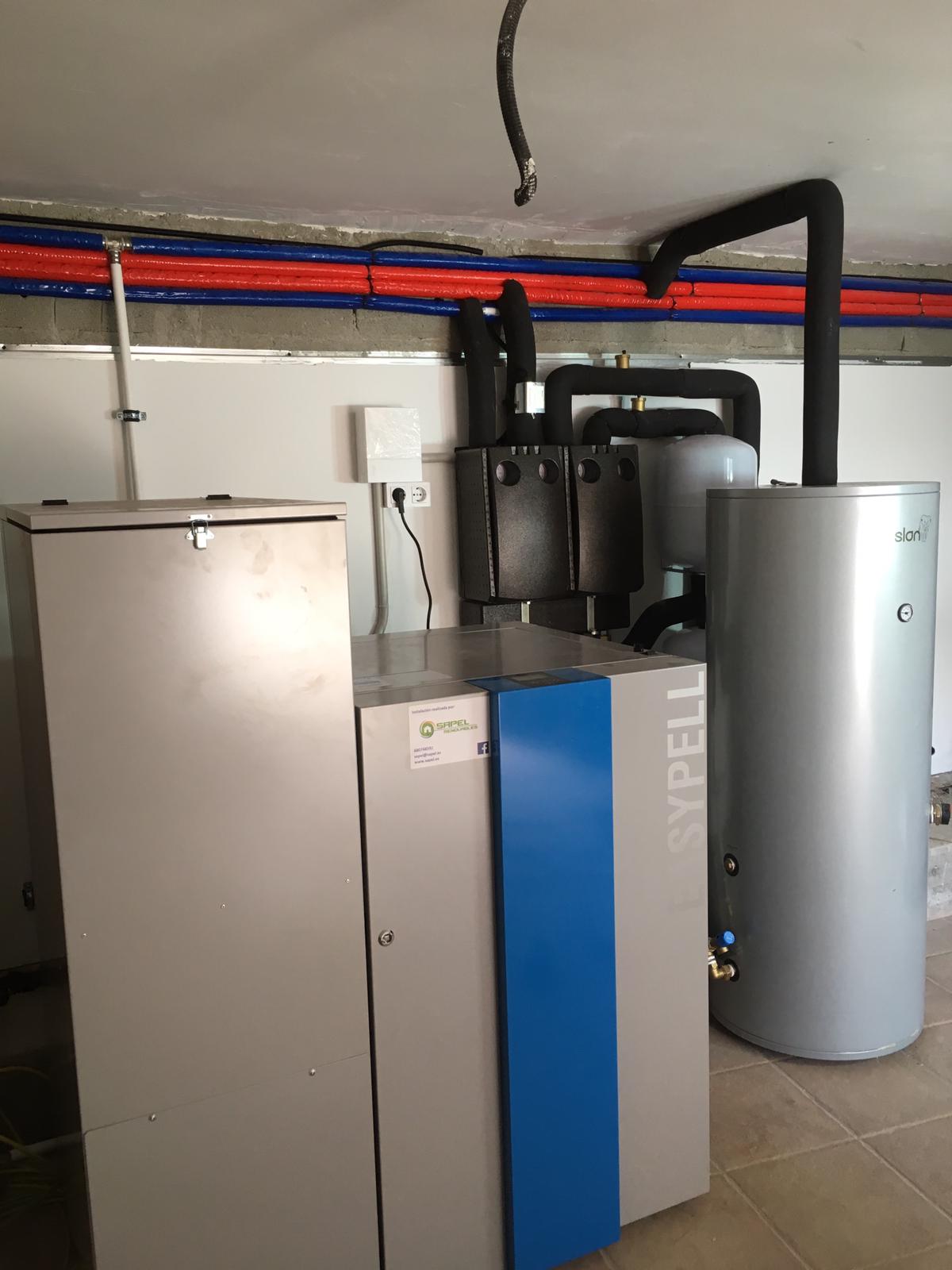 Caldera de Pellets Easypell 20kW, instalada en Cuntis Sapel Caldera de Pellets Easypell 20kW, instalada en Cuntis Sapel
